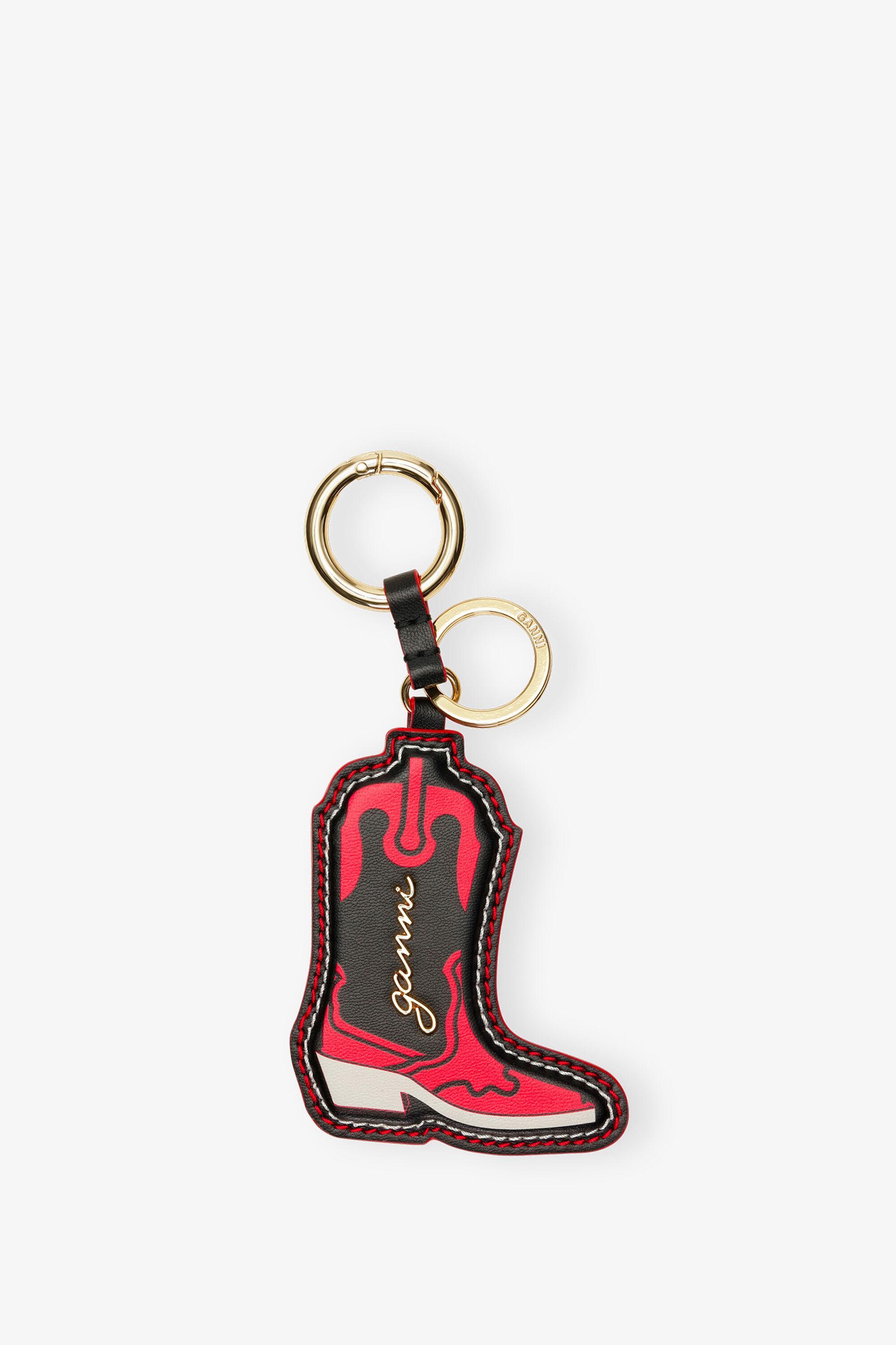 Red Western Boot Keyring Product Image