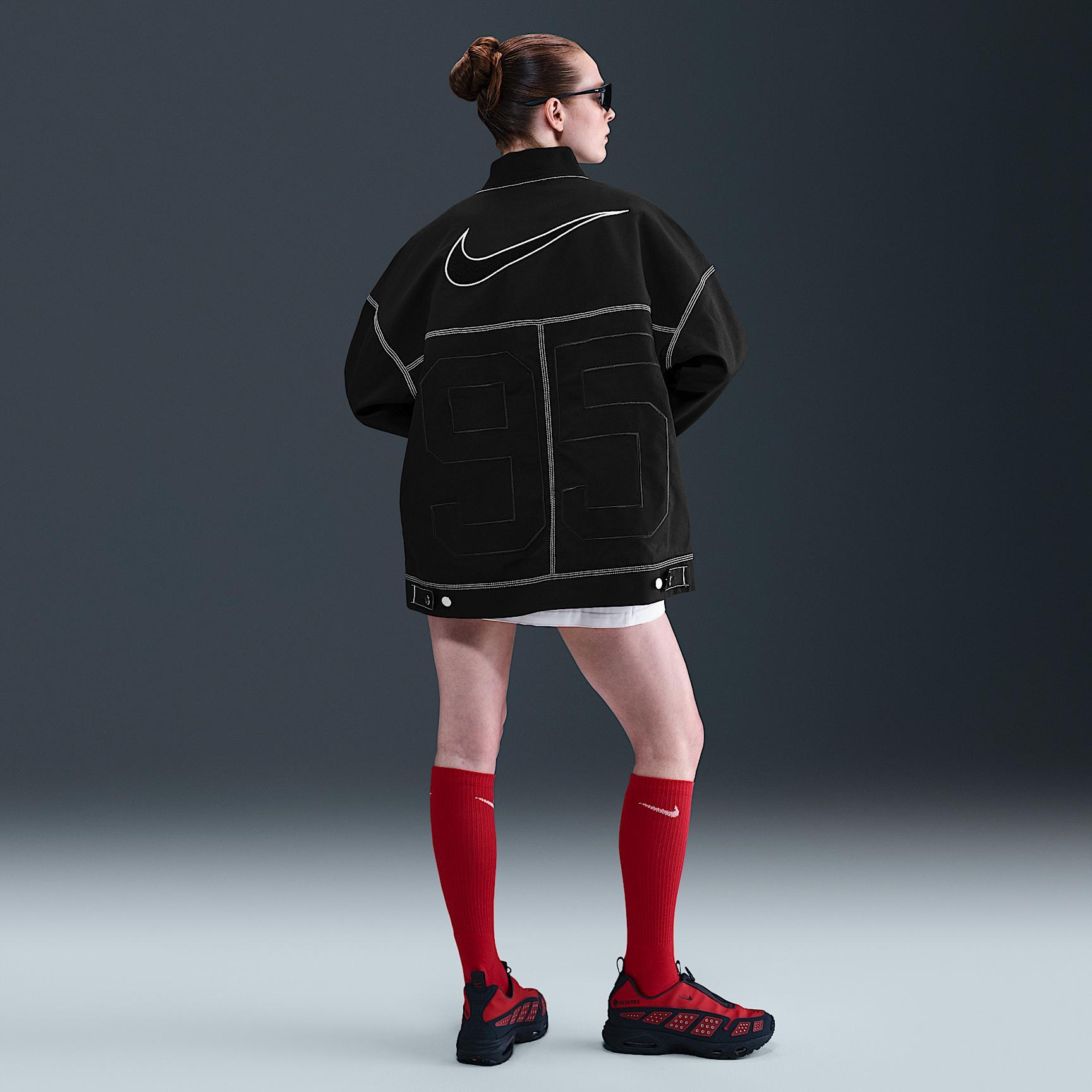 Womens Nike Sportswear Oversized Graphic Cargo Jacket | IB2037-010 Product Image