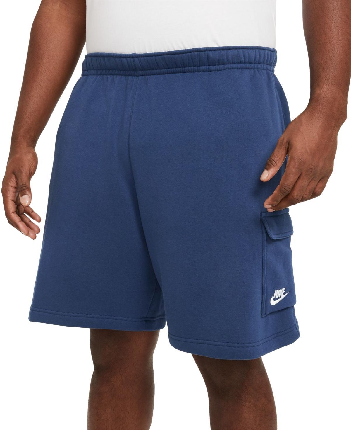 Nike Mens Nike Cargo Club Shorts - Mens White/Midnight Navy Product Image