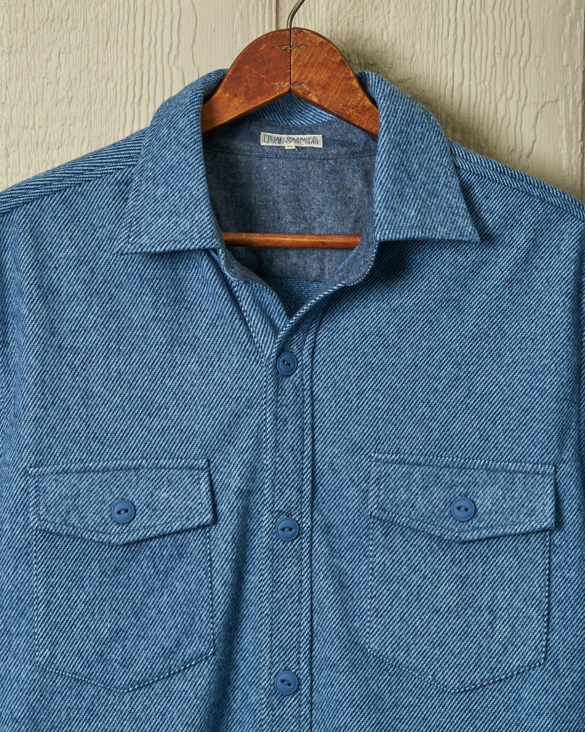 Fleece Overshirt in Ice Blue Product Image