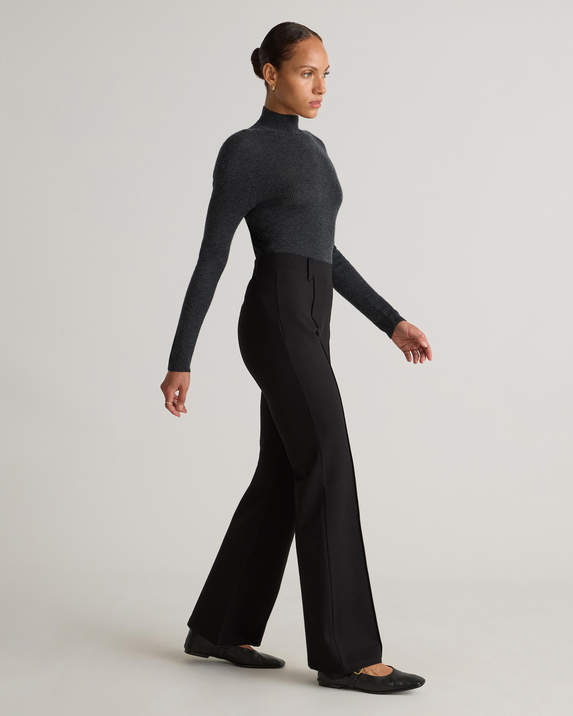 Quince | Women's Ultra-Stretch Ponte Flare Leg Pants Size XL, Rayon Product Image