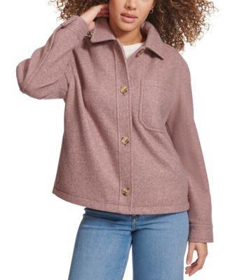 Levis Womens Button Front Shorty Shirt Jacket Product Image