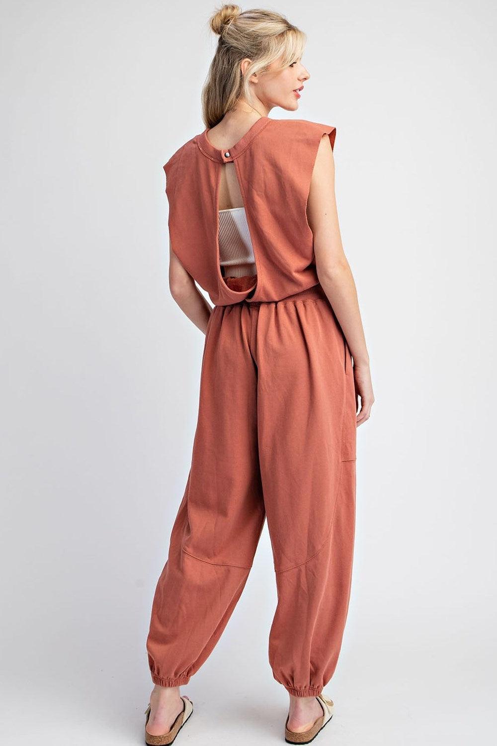 Mineral Washed Jumpsuit Product Image