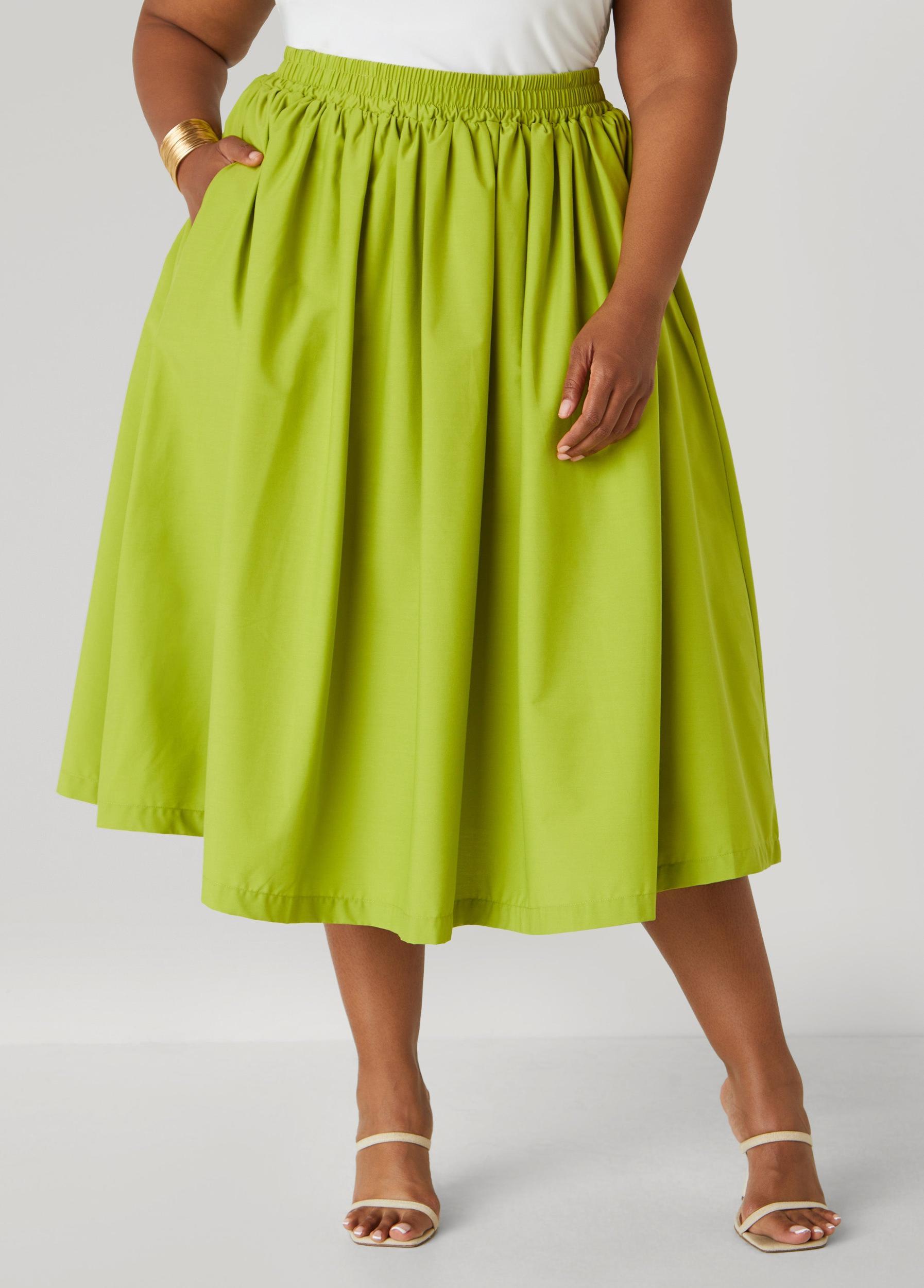 Poplin Maxi Skirt Product Image