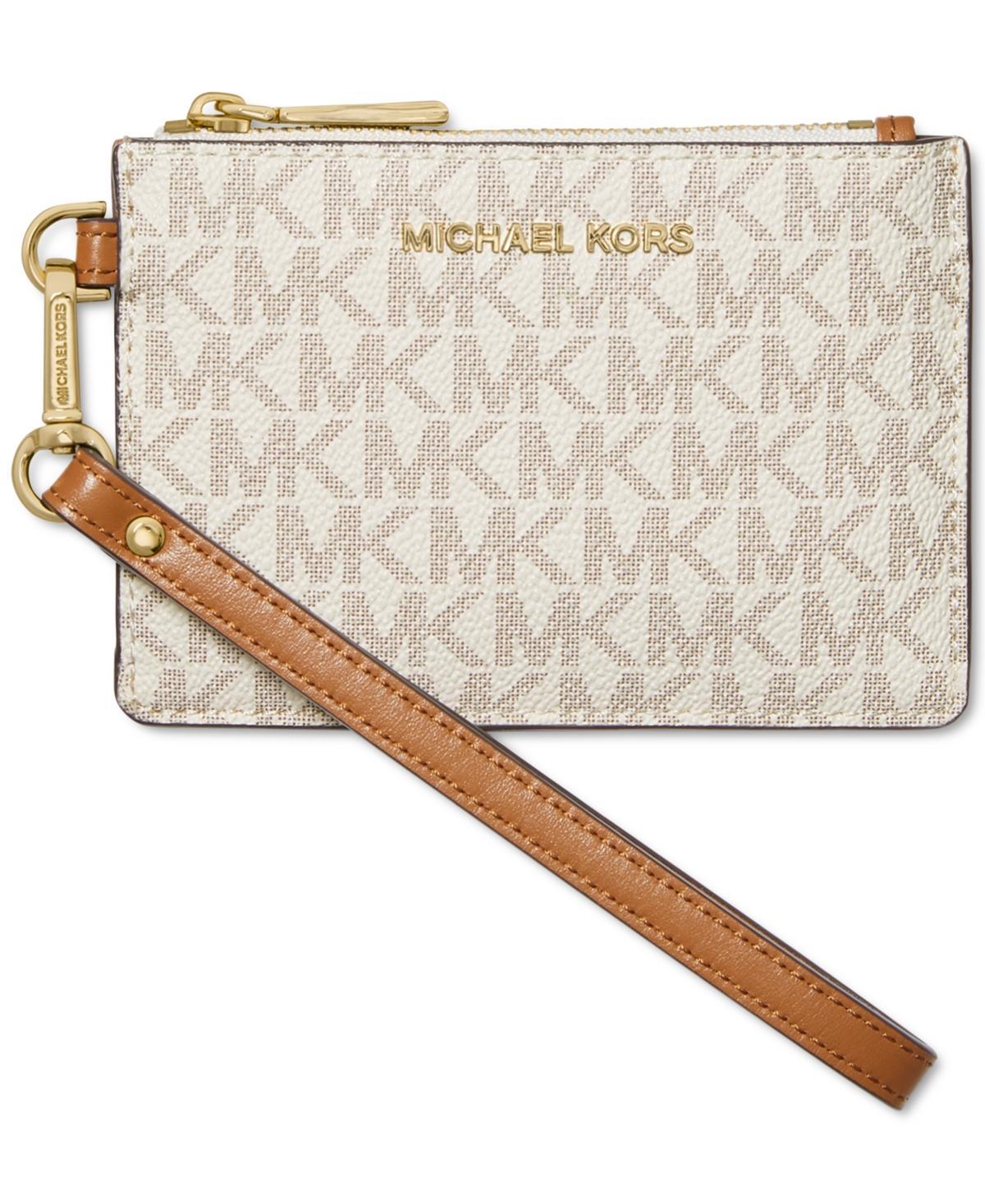 Michael Kors Signature Logo Jet Set Small Coin Purse Wristlet Product Image