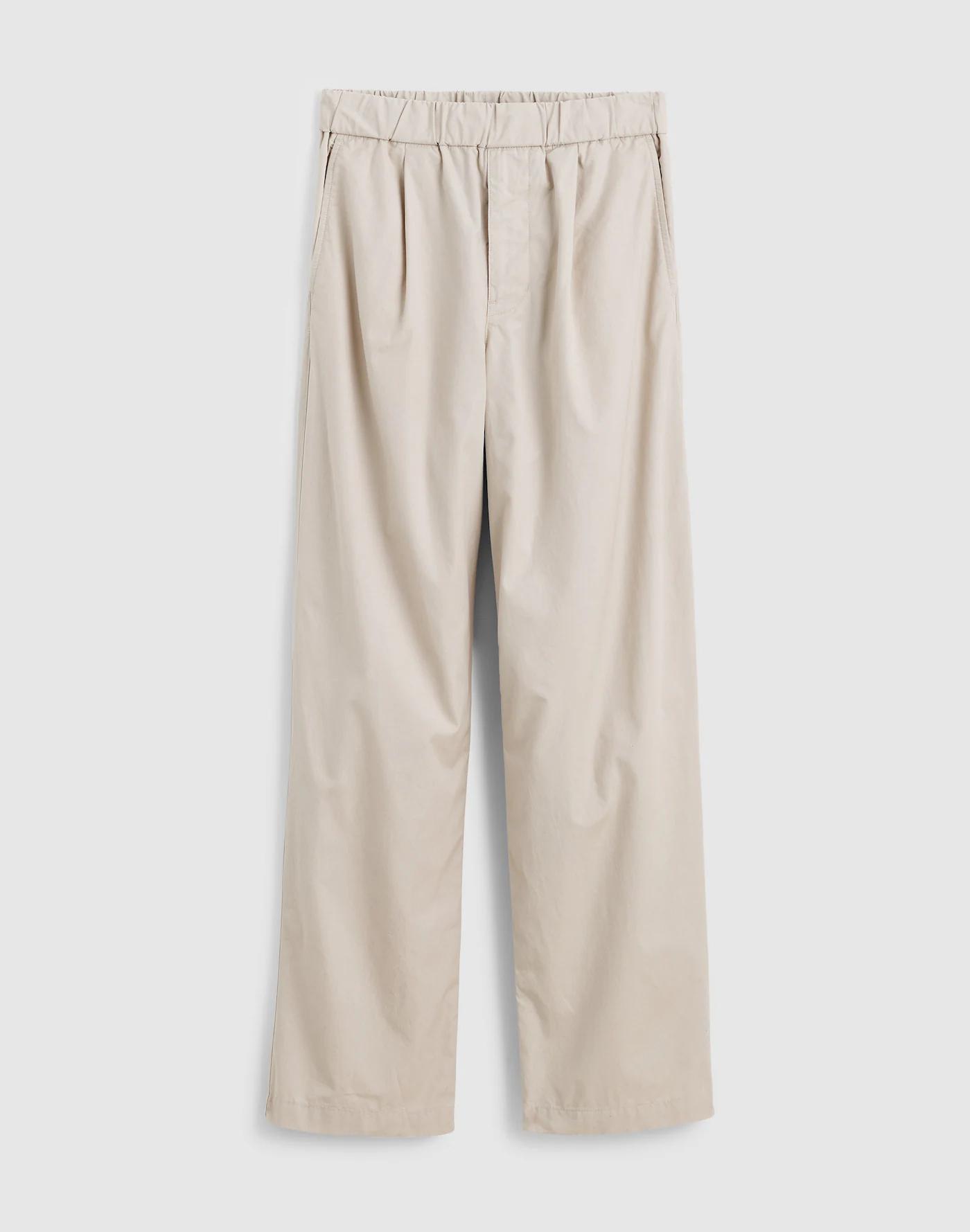 Pleated Poplin Pull-On Pant Product Image