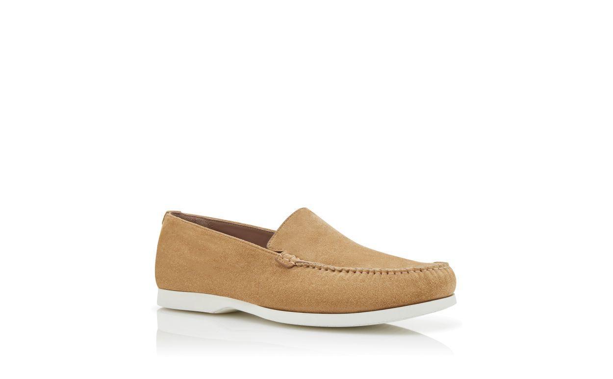 MONACO Brown Suede Boat Shoes Product Image