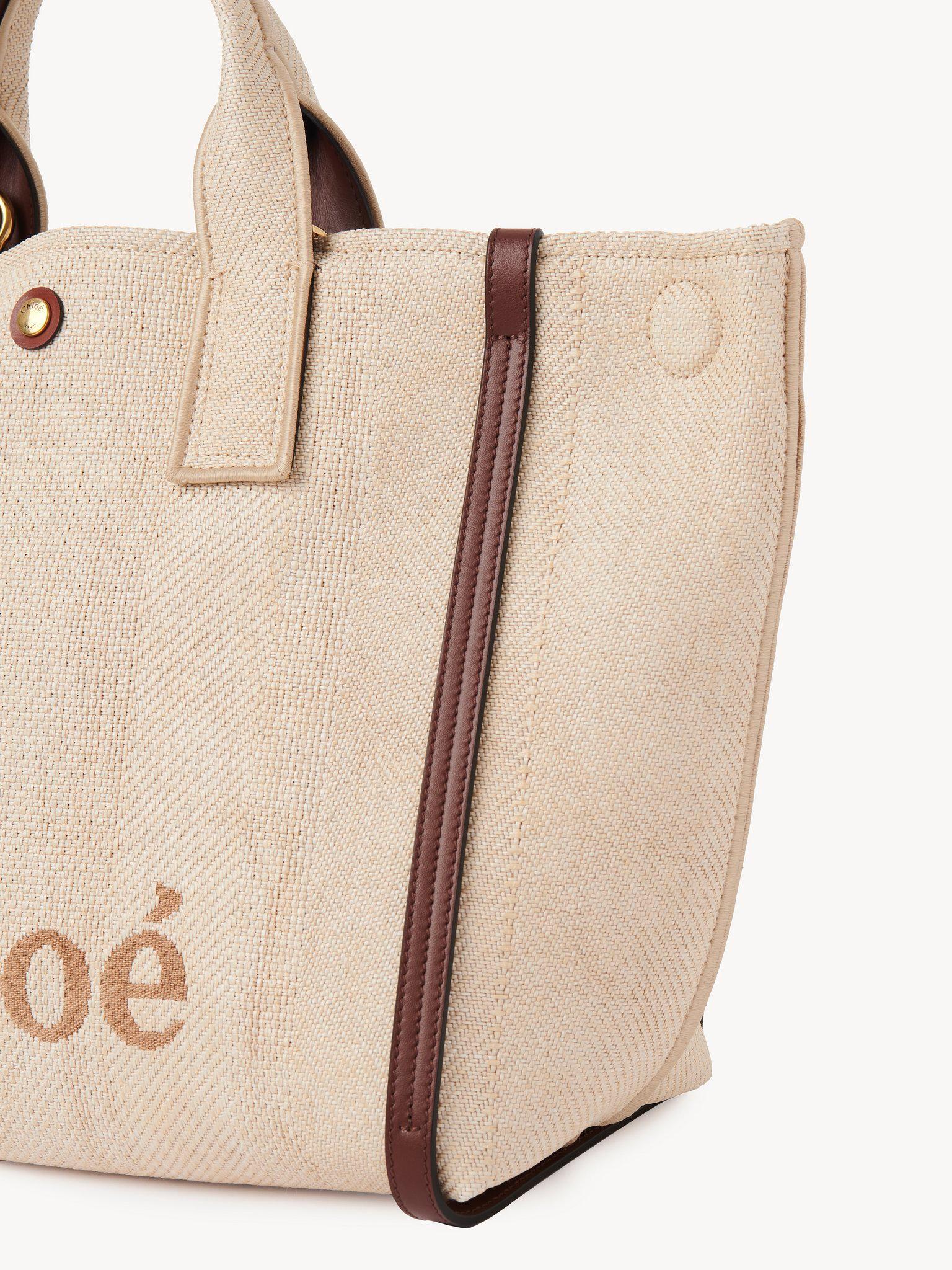 Chloé Carry tote bag in raffia-effect fibers Product Image