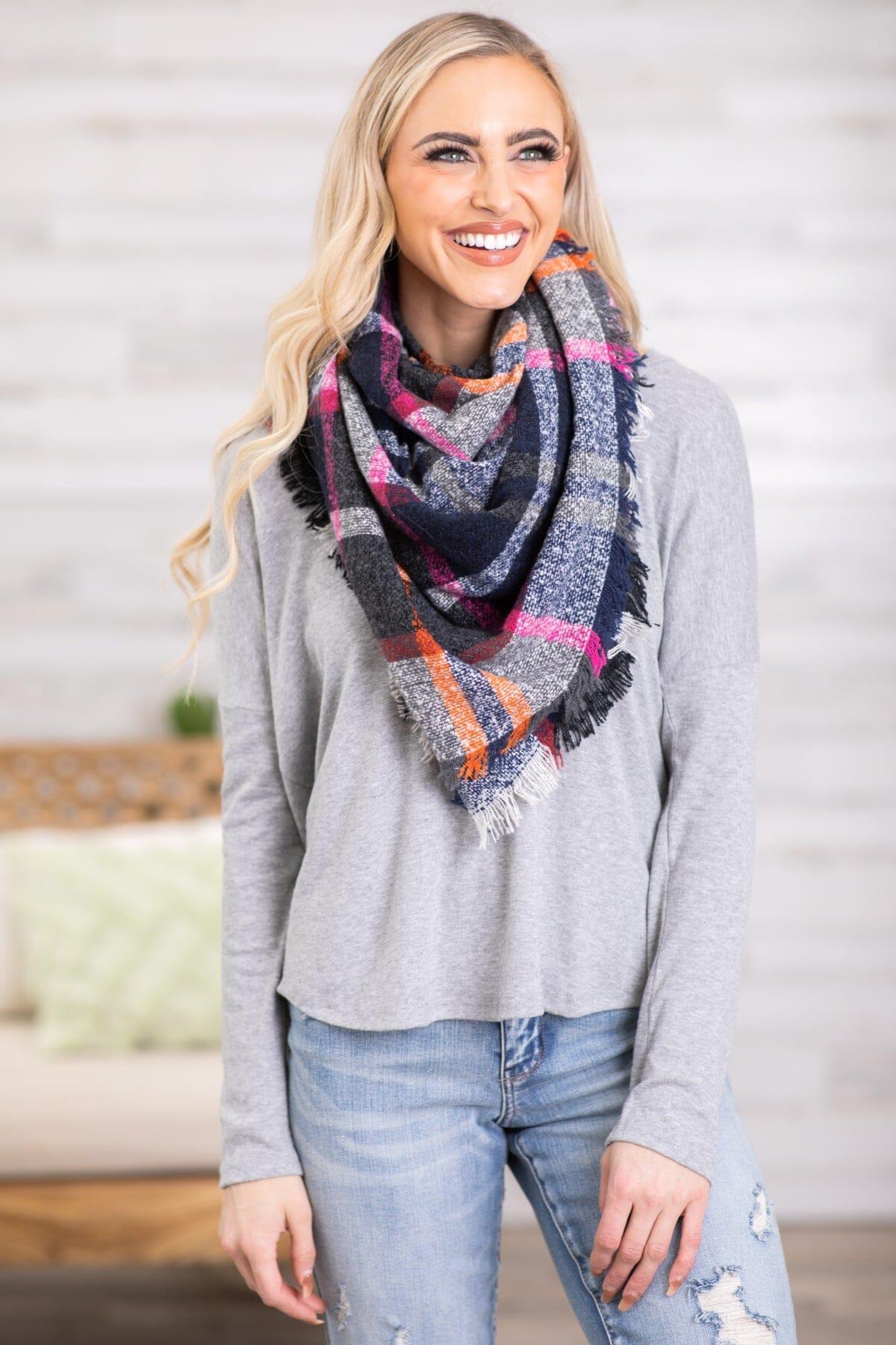 Grey V-Neck Long Sleeve Top Product Image