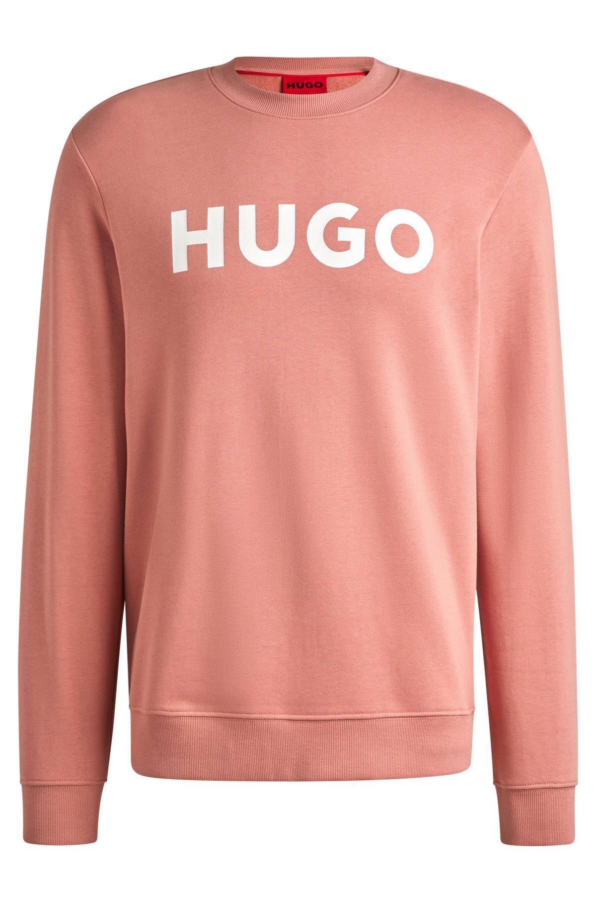 Cotton-terry regular-fit sweatshirt with logo print Product Image
