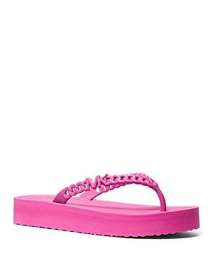 Michael Kors Womens Zaza Chain Flip Flop Sandals Product Image