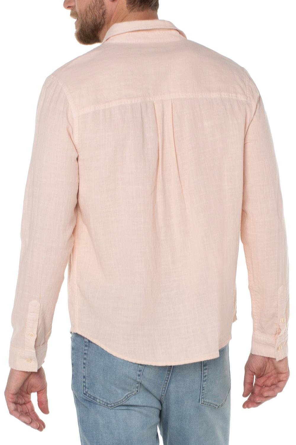 Long Sleeve Garment Dyed Shirt Product Image