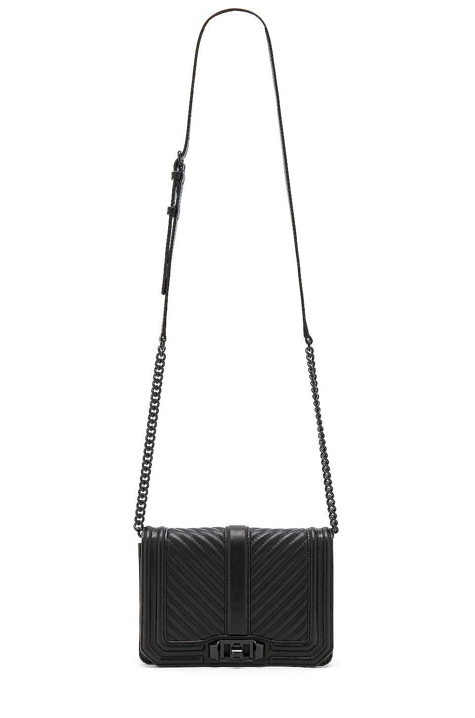 Chevron Quilted Small Love Crossbody Bag Rebecca Minkoff Product Image