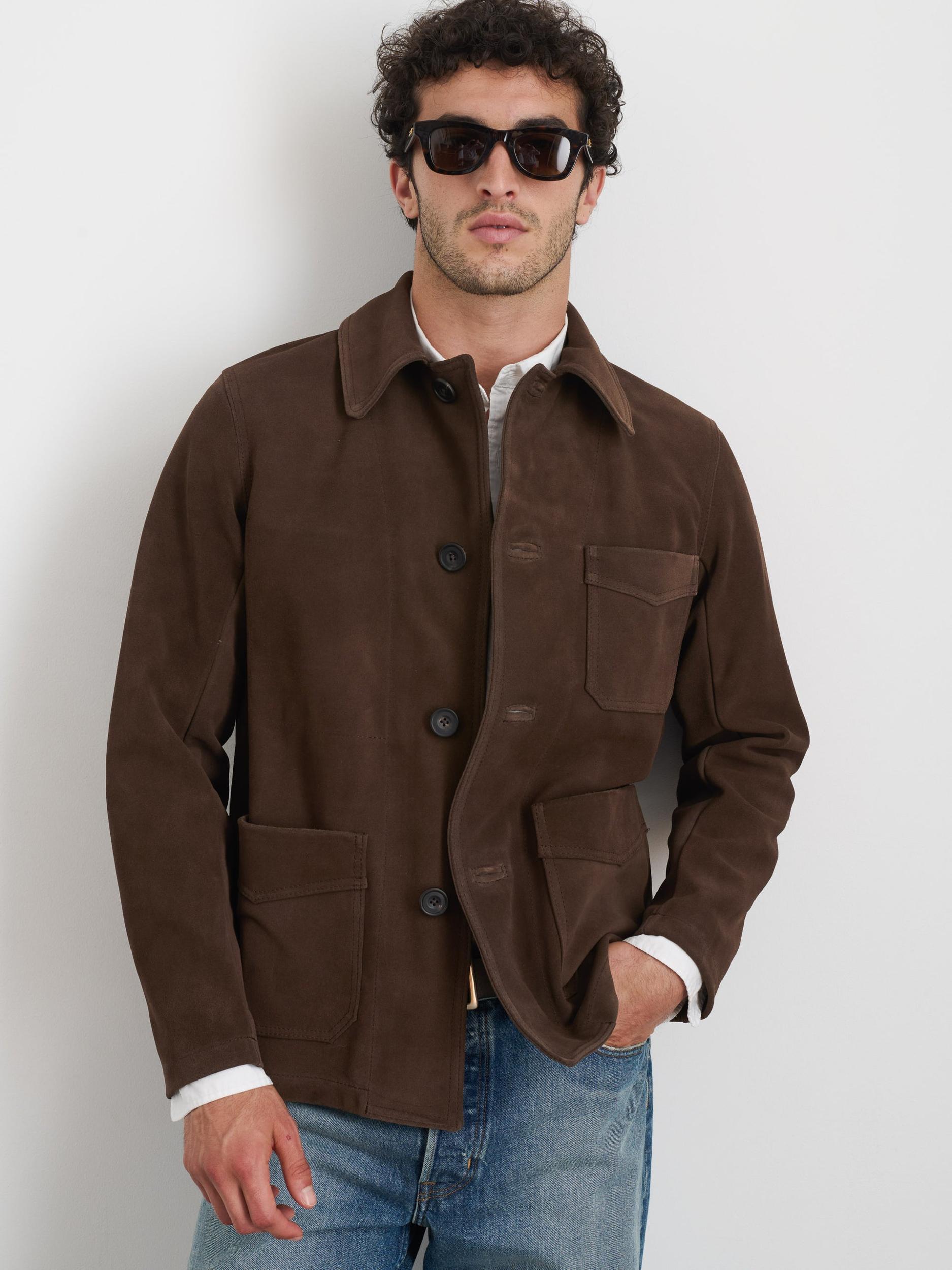 Owen Barry x Alex Mill Work Jacket in Suede Product Image