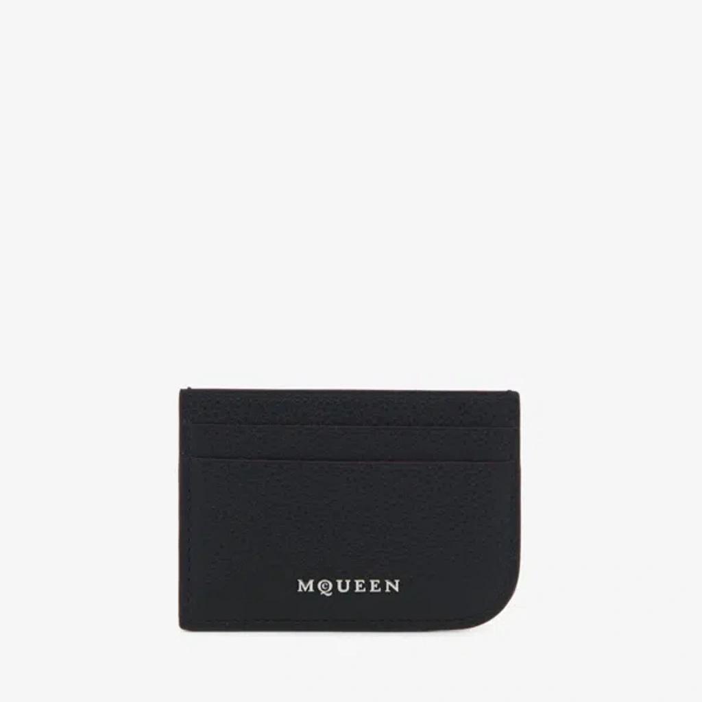 ALEXANDER MCQUEEN Sling Card Holder In Black Product Image