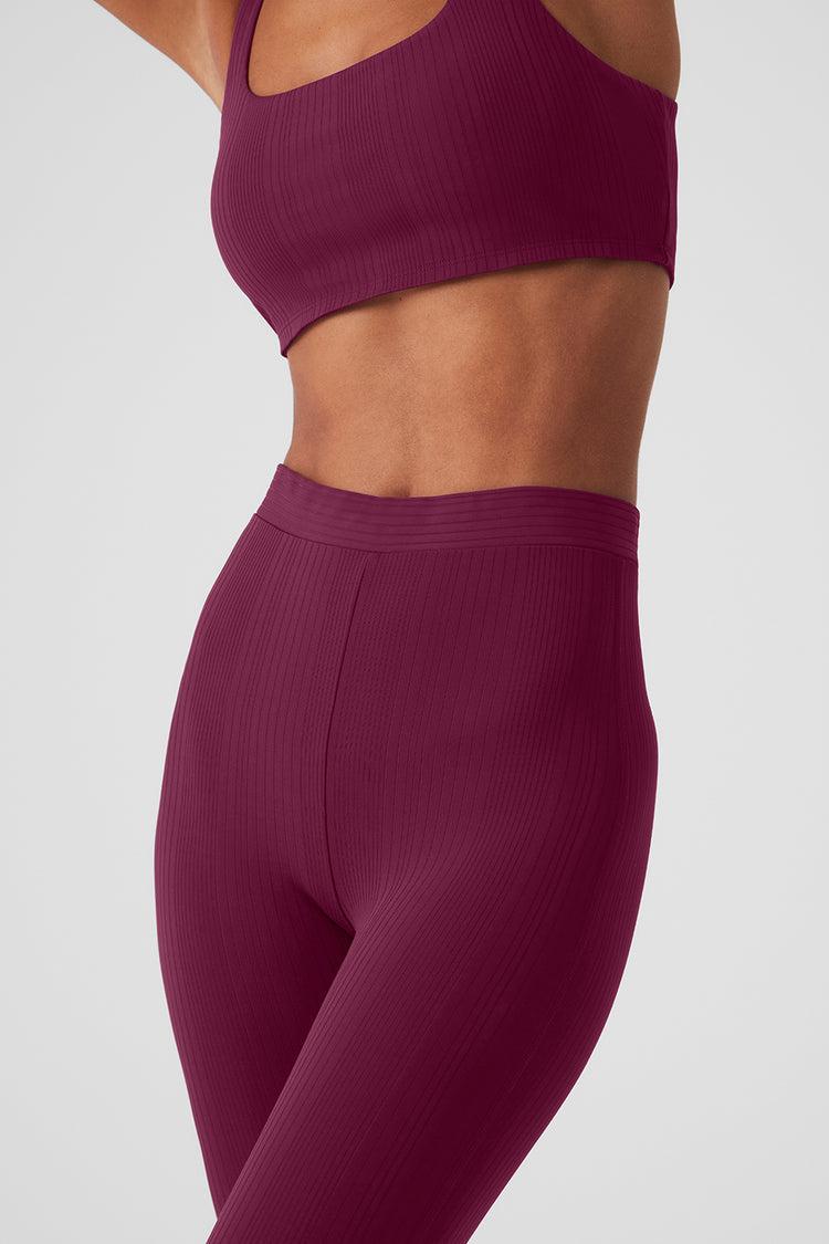 High-Waist 7/8 Run It Back Legging - Wild Berry Product Image