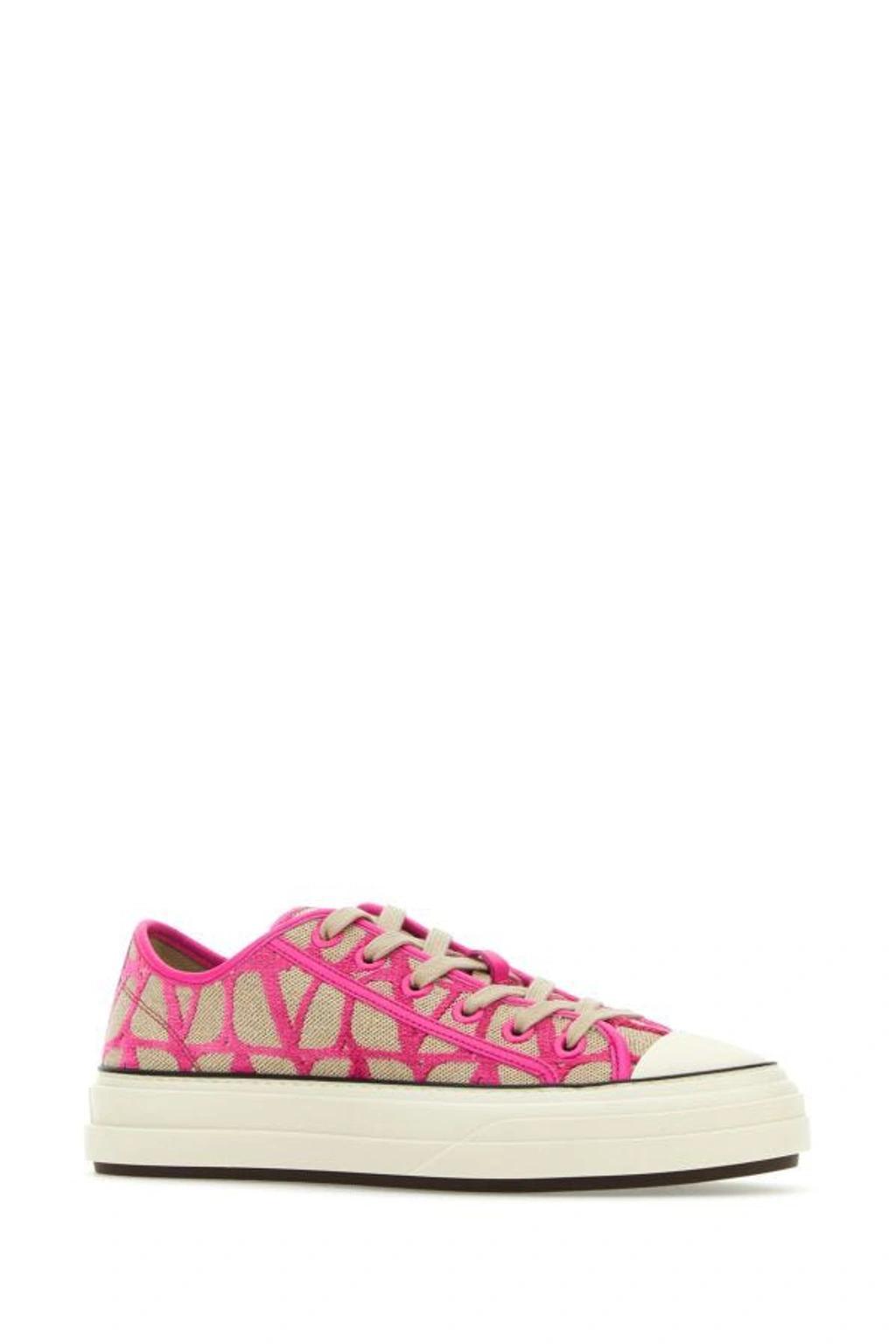 Toile Iconographe-print Low-top Sneakers In Pink Product Image