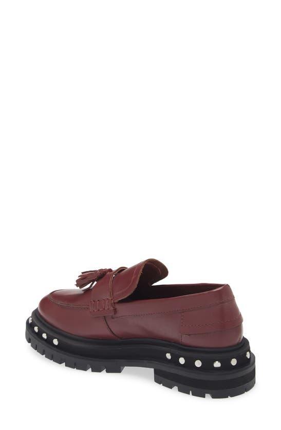 Teagan Tassel Loafer In Red Product Image