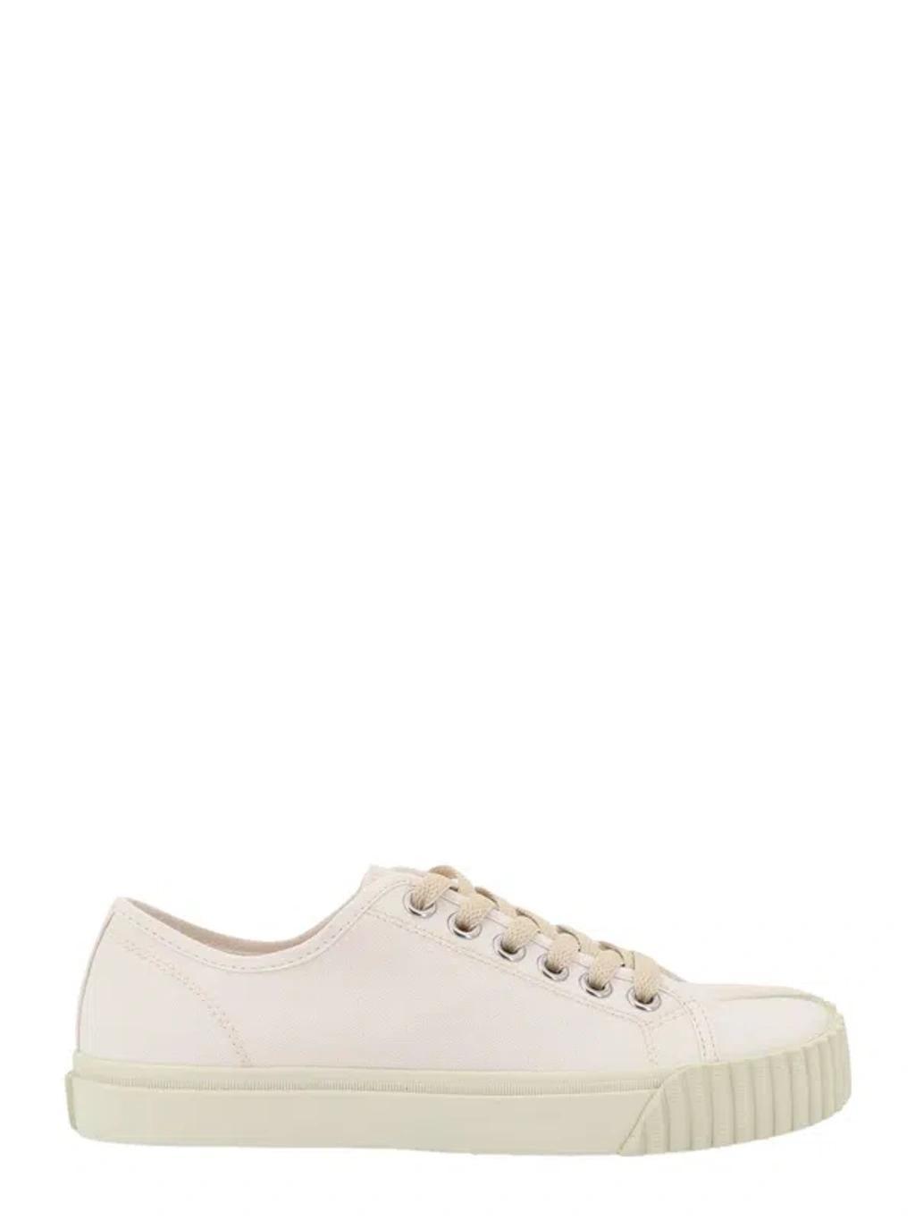 Tabi Canvas Sneakers In White Product Image