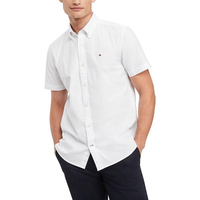 Mens Tommy Hilfiger Short Sleeve Original Stretch Oxford Shirt Product Image