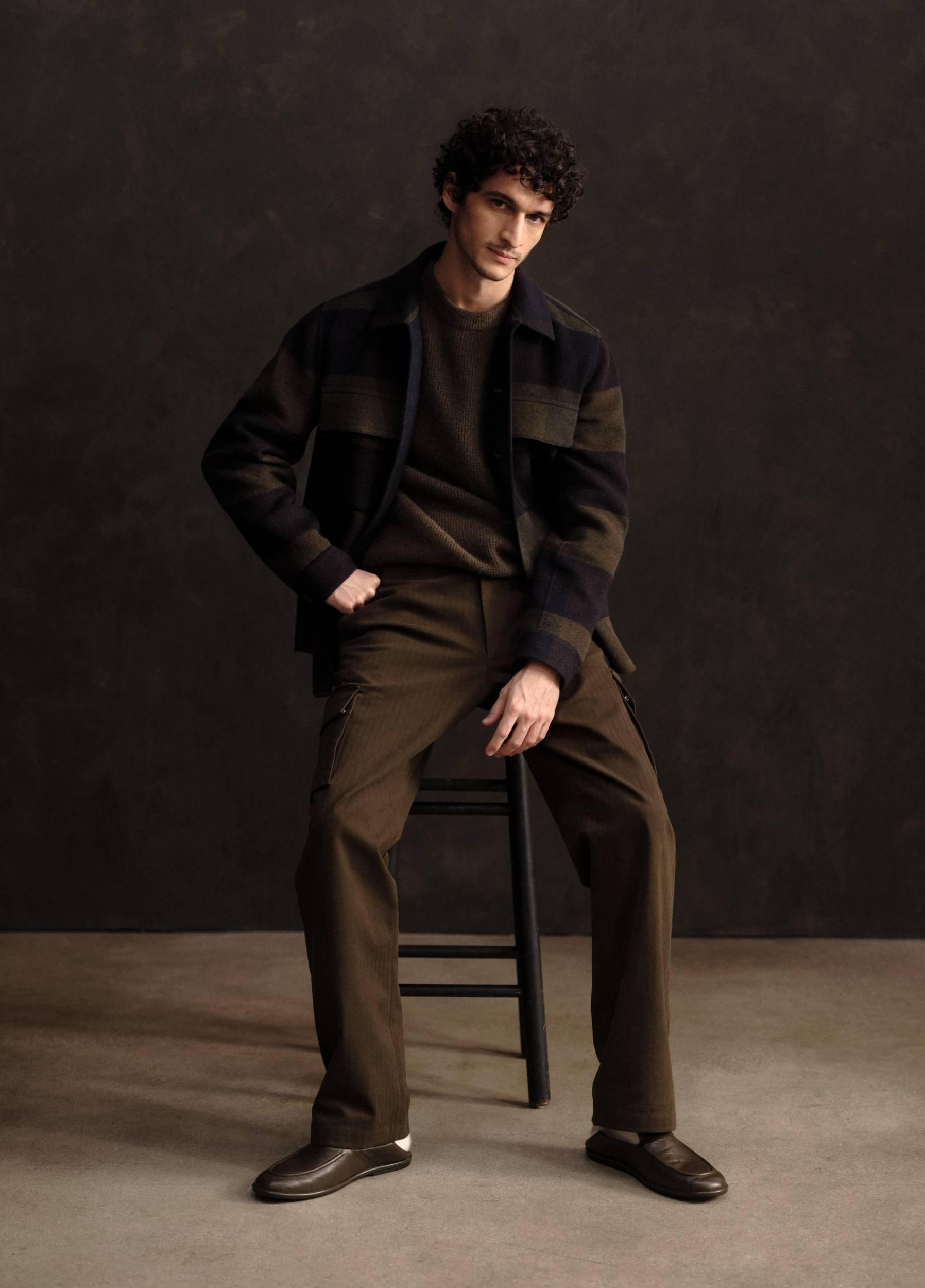 Plaid Splittable Shirt Jacket Product Image