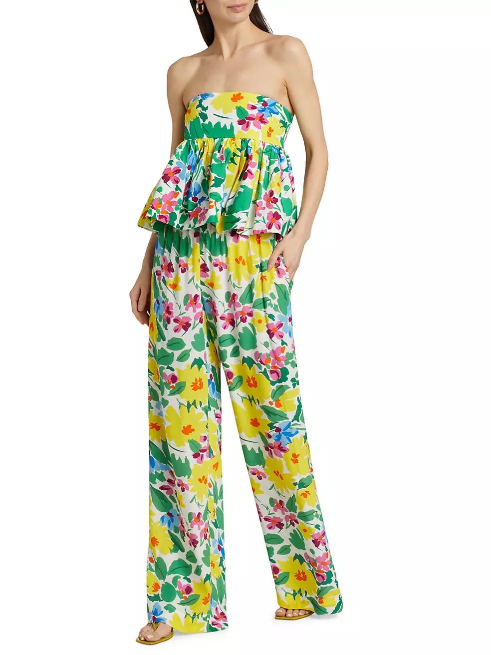 Floral Straight-Leg Pants Product Image