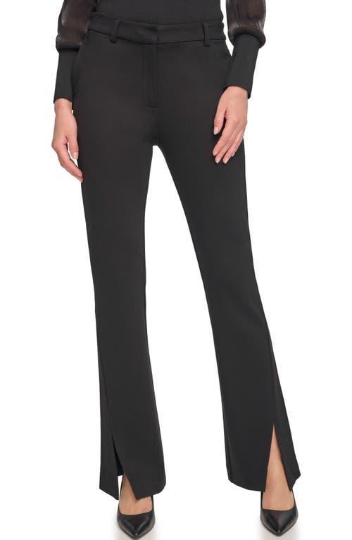 Dkny Front Slit Flare Leg Pants Product Image