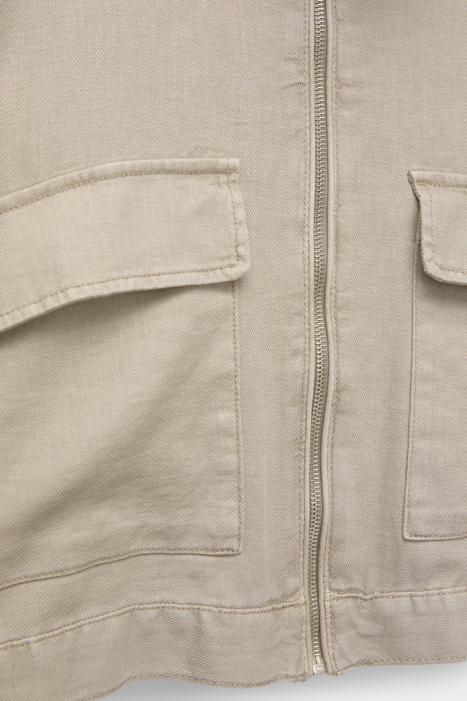 Rustic linen blend jacket Product Image