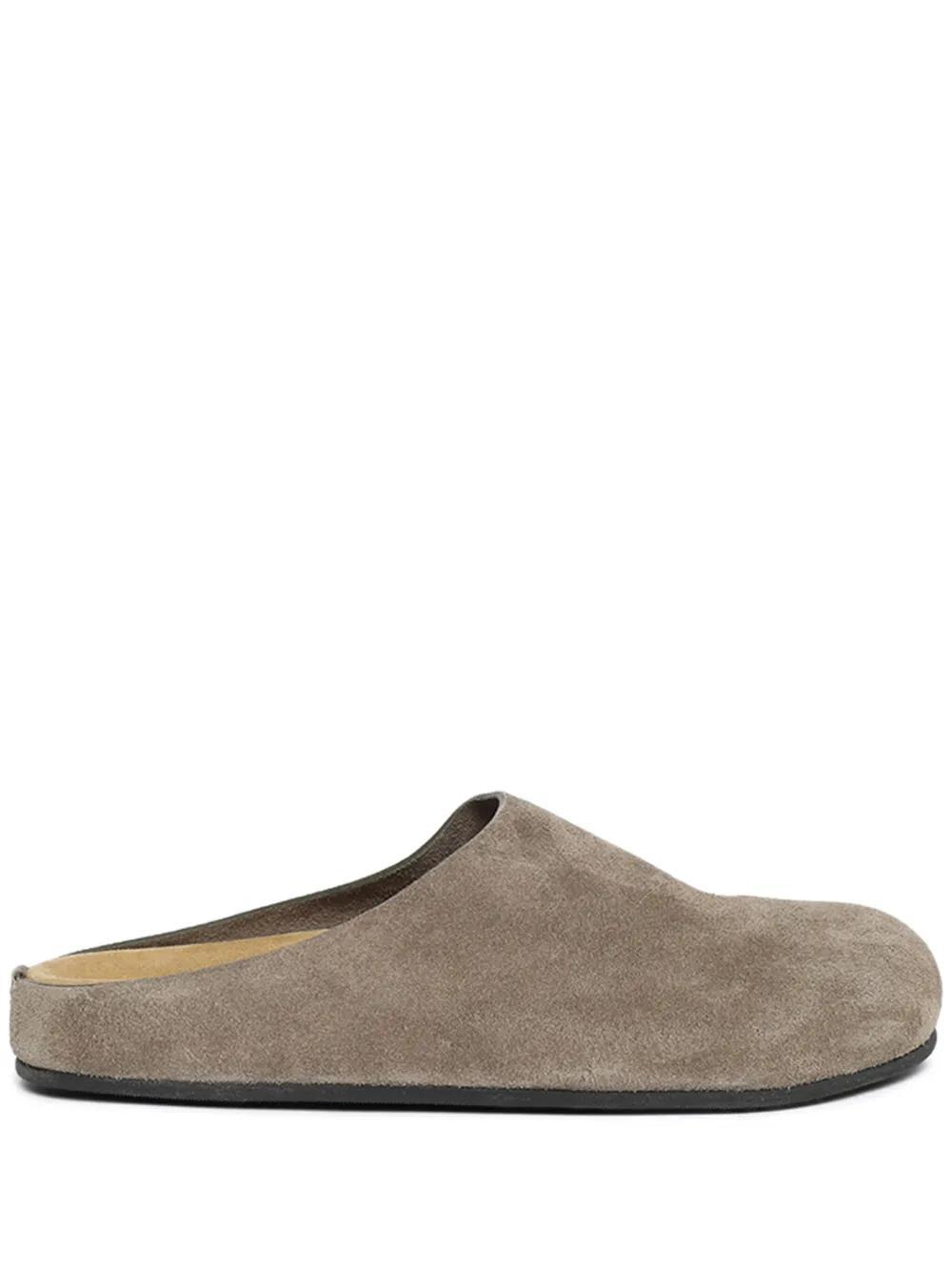 THE ROW Hugo Suede Mules In Grey Product Image