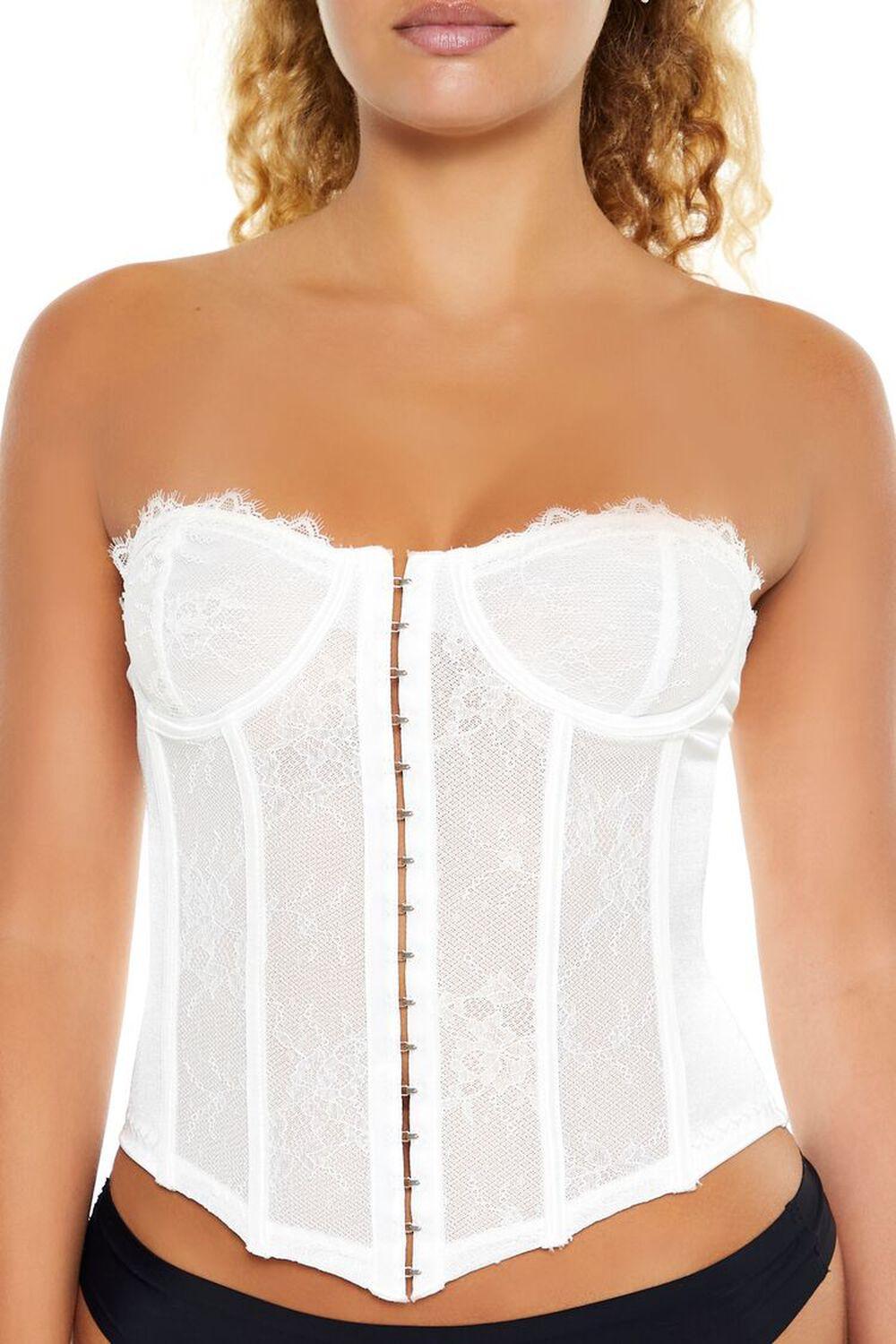 Lace Lingerie Corset Tube Top | Forever 21 Product Image