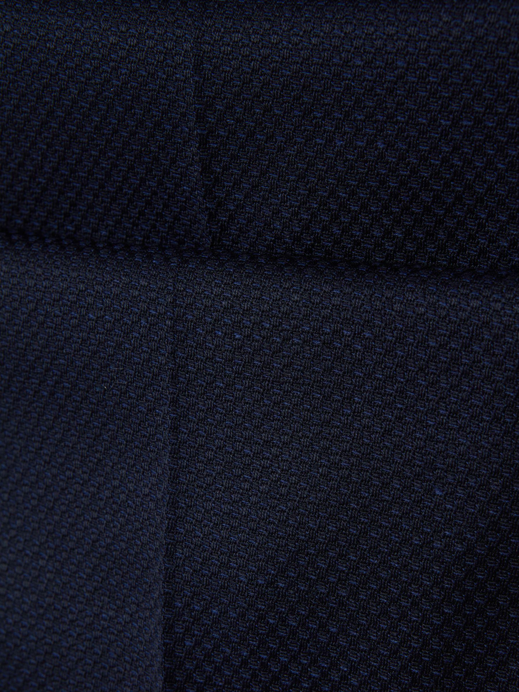 Wool Blend Wide Leg Suit Trousers in Navy Product Image