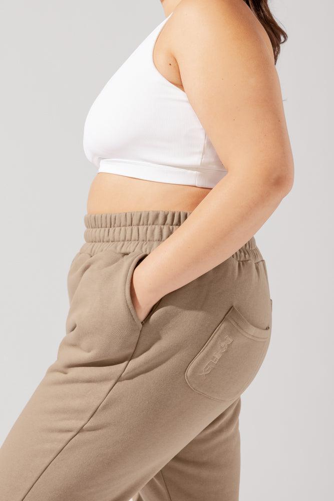 Cloud Rollover Sweatpant - Milk Tea Product Image