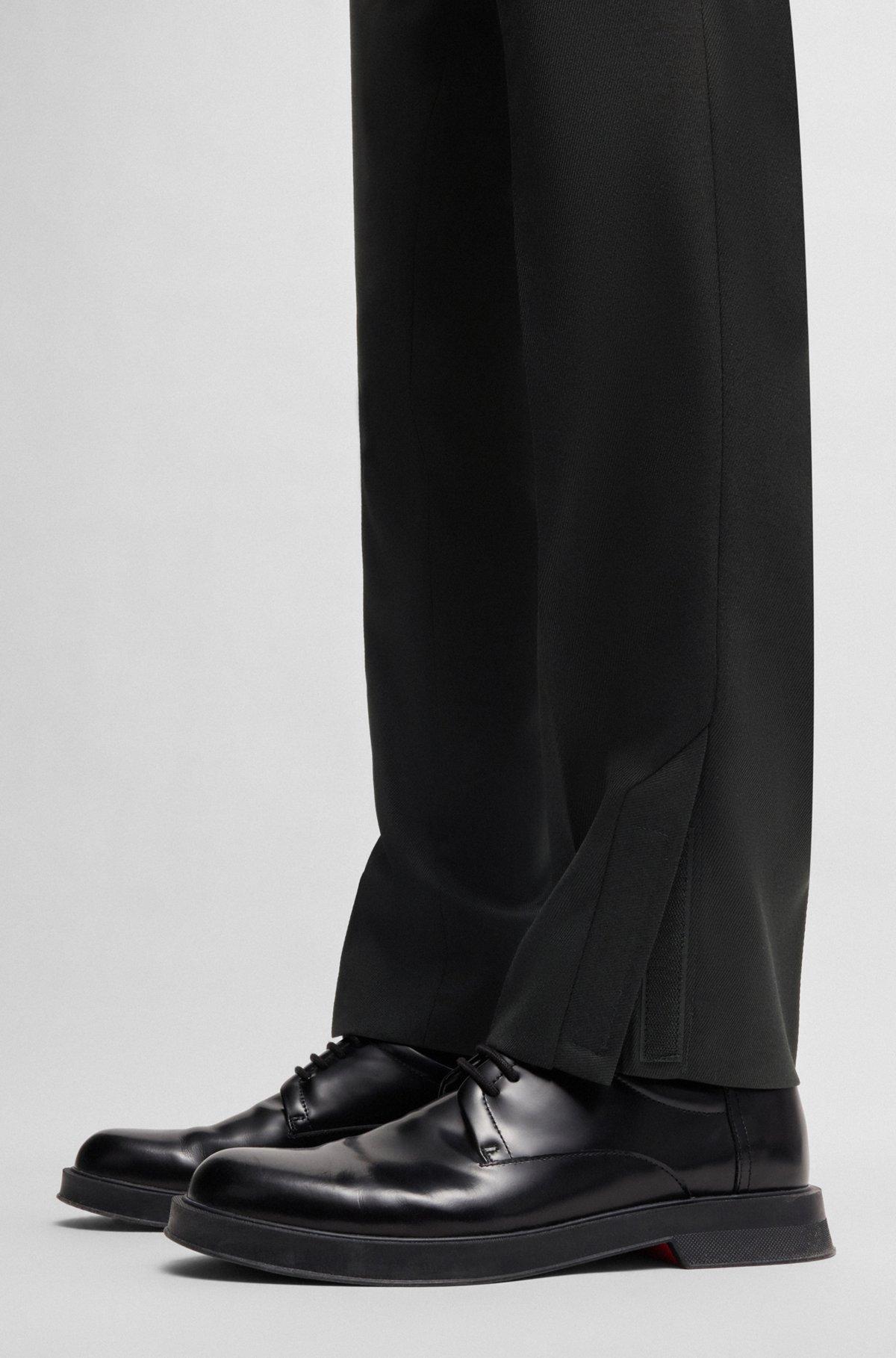 Slim-fit suit trousers in wool twill Product Image