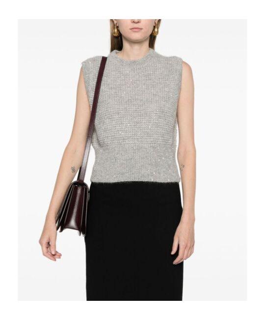 FABIANA FILIPPI Sleeveless Pullover In White Product Image