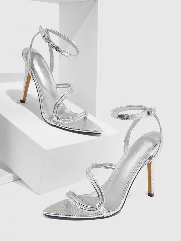 Belt Buckle Hollow Split-Joint Pumps Sandals Product Image