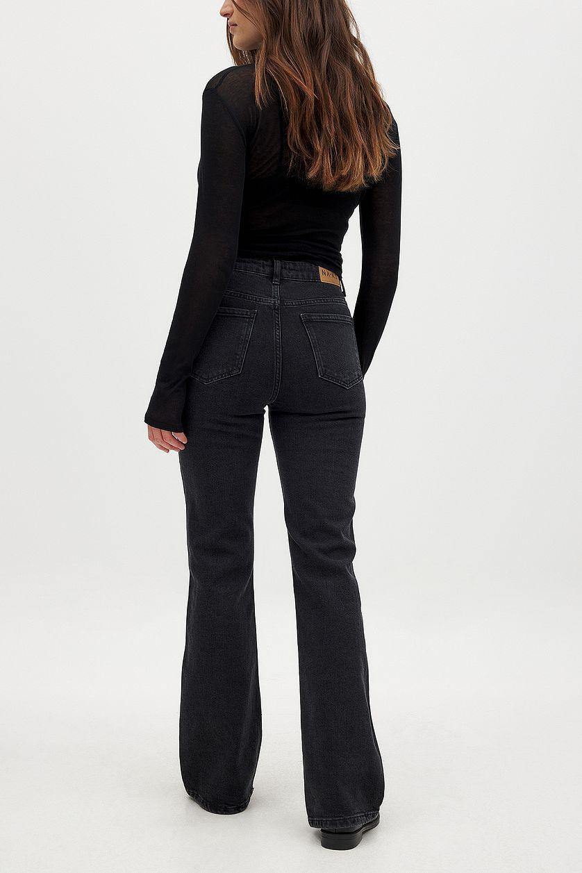 High Waist Flared Denim Product Image