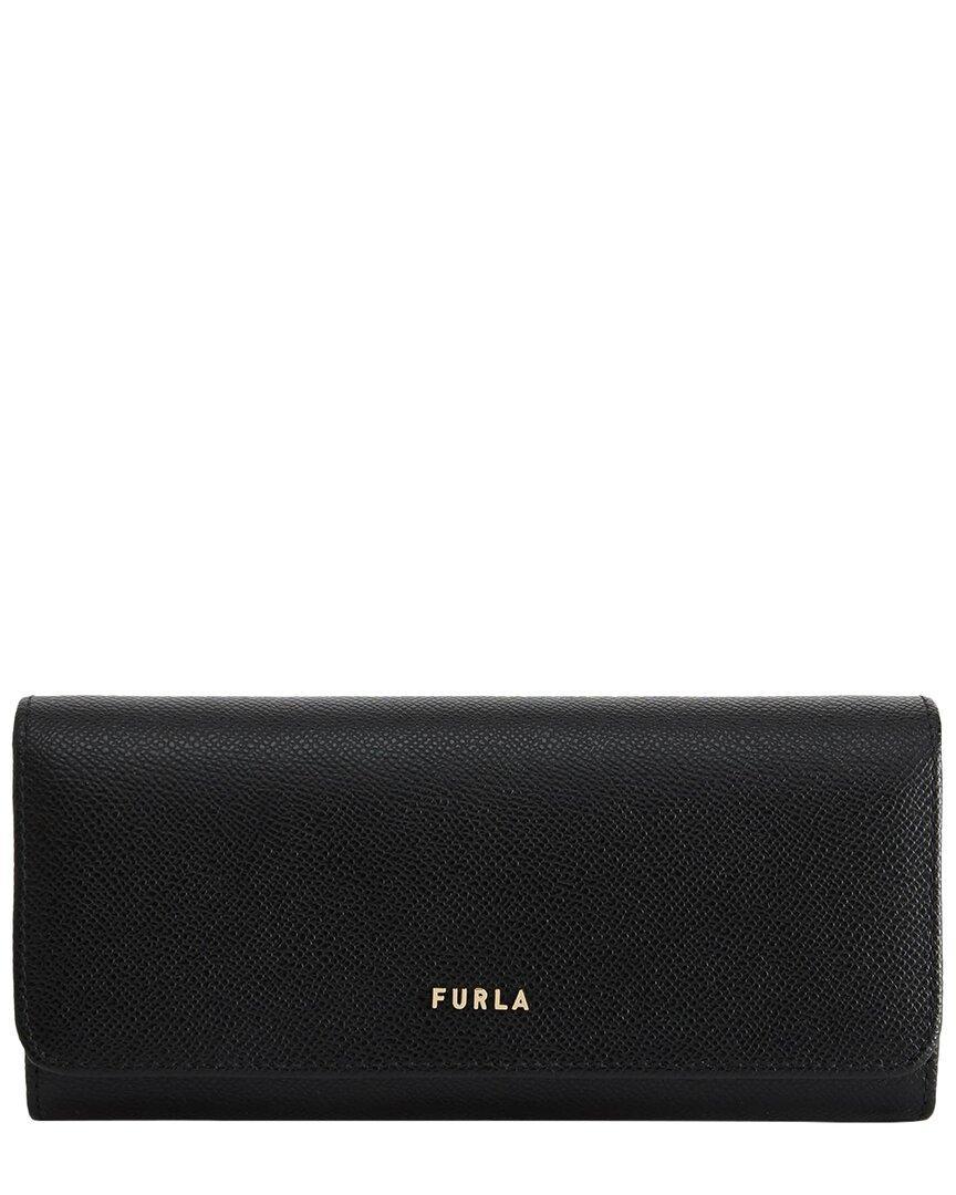 FURLA Classic Xl Leather Bi-fold Wallet In Black Product Image