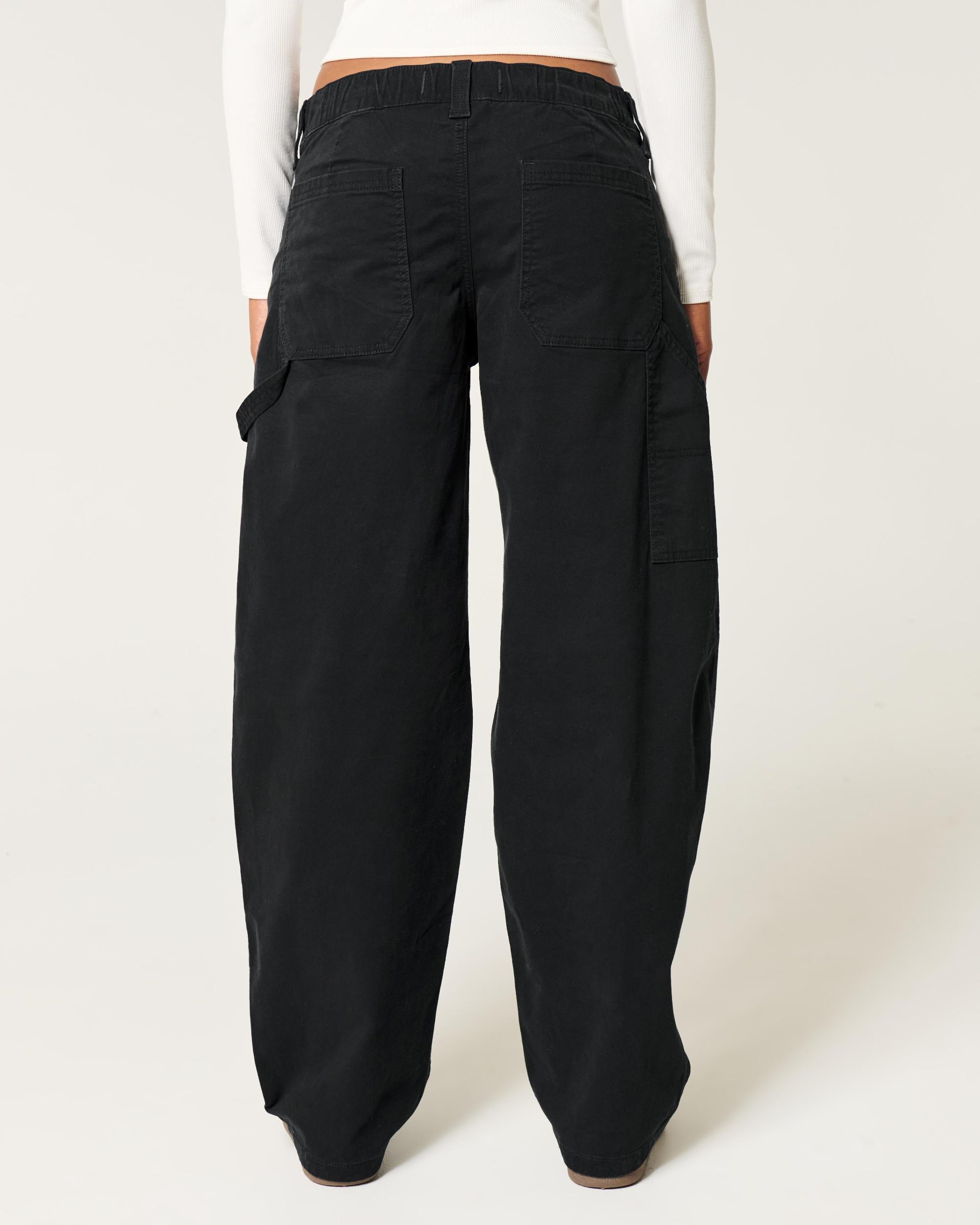 Low-Rise Tapered Baggy Carpenter Pants Product Image