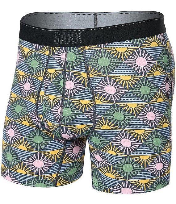 SAXX Quest Quick-Dry Rise And Shine Printed Mesh 5#double; Boxer Briefs Product Image