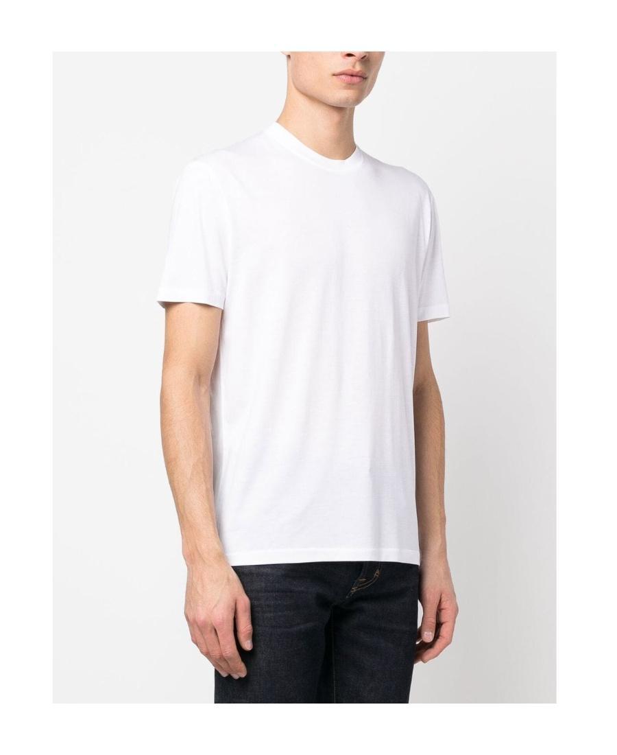 TOM FORD Placed Rib Slim-fit Lyocell And Cotton-blend T-shirt In Neutrals Product Image