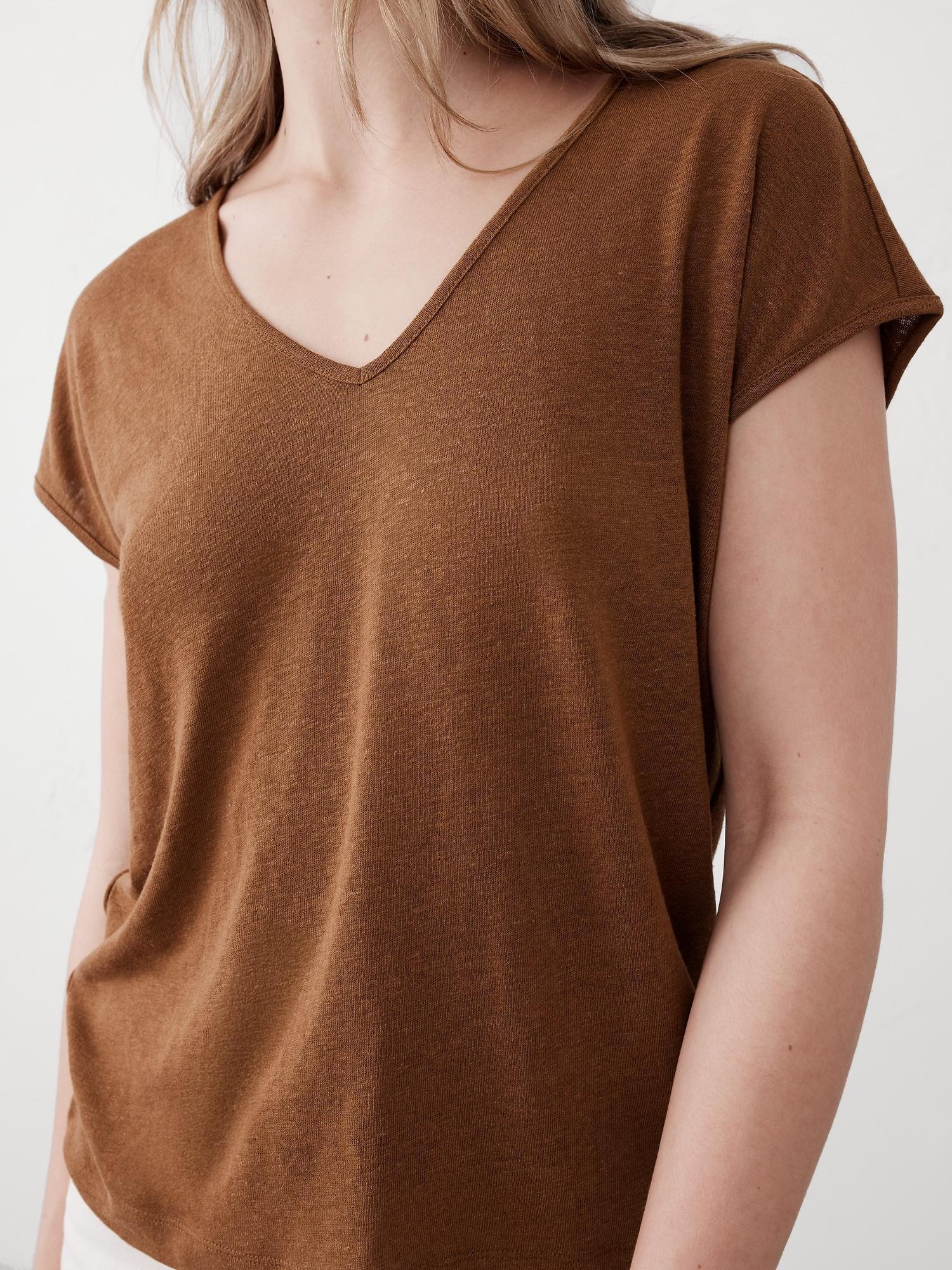 Linen-Blend Top Product Image