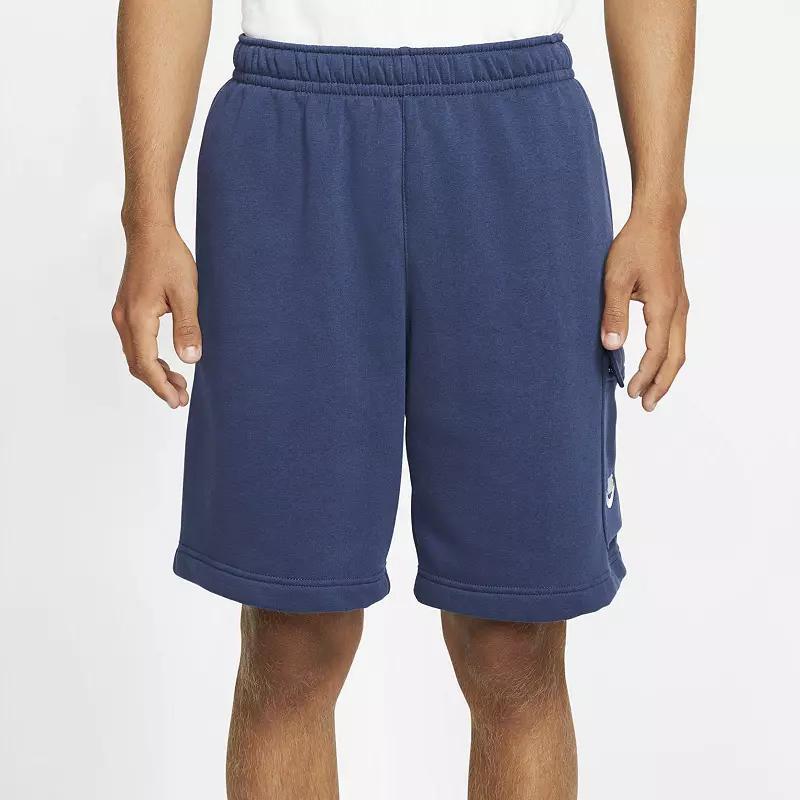 Nike Mens Nike Cargo Club Shorts - Mens White/Midnight Navy Product Image