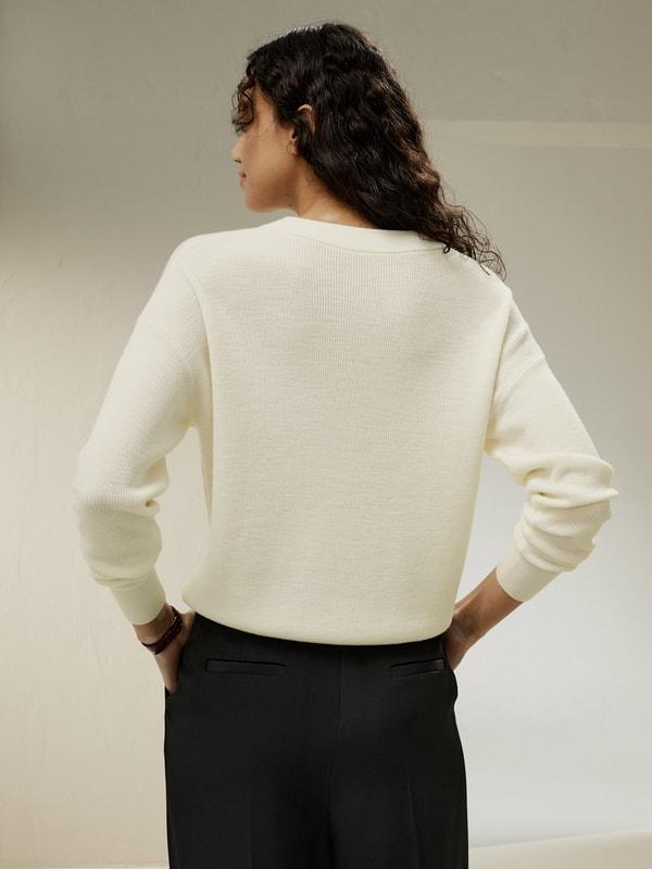 Ultra-fine Merino Wool Crewneck Sweater Product Image