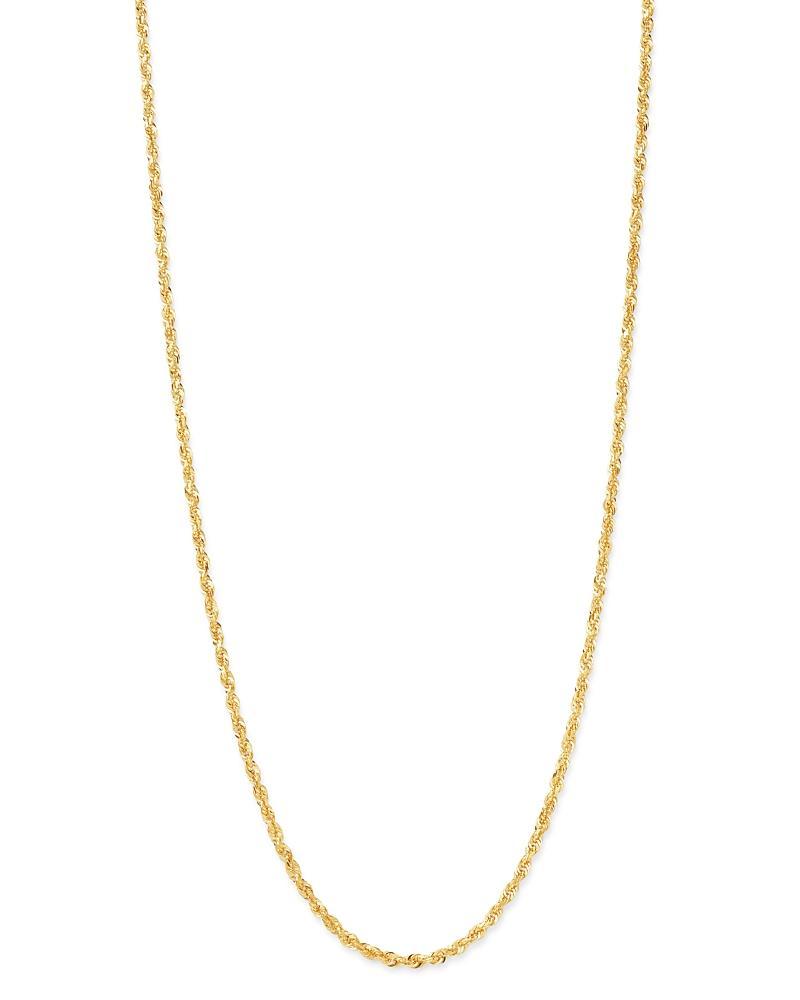 Rope Chain 24 Necklace (3mm) in Solid 14k Gold Product Image