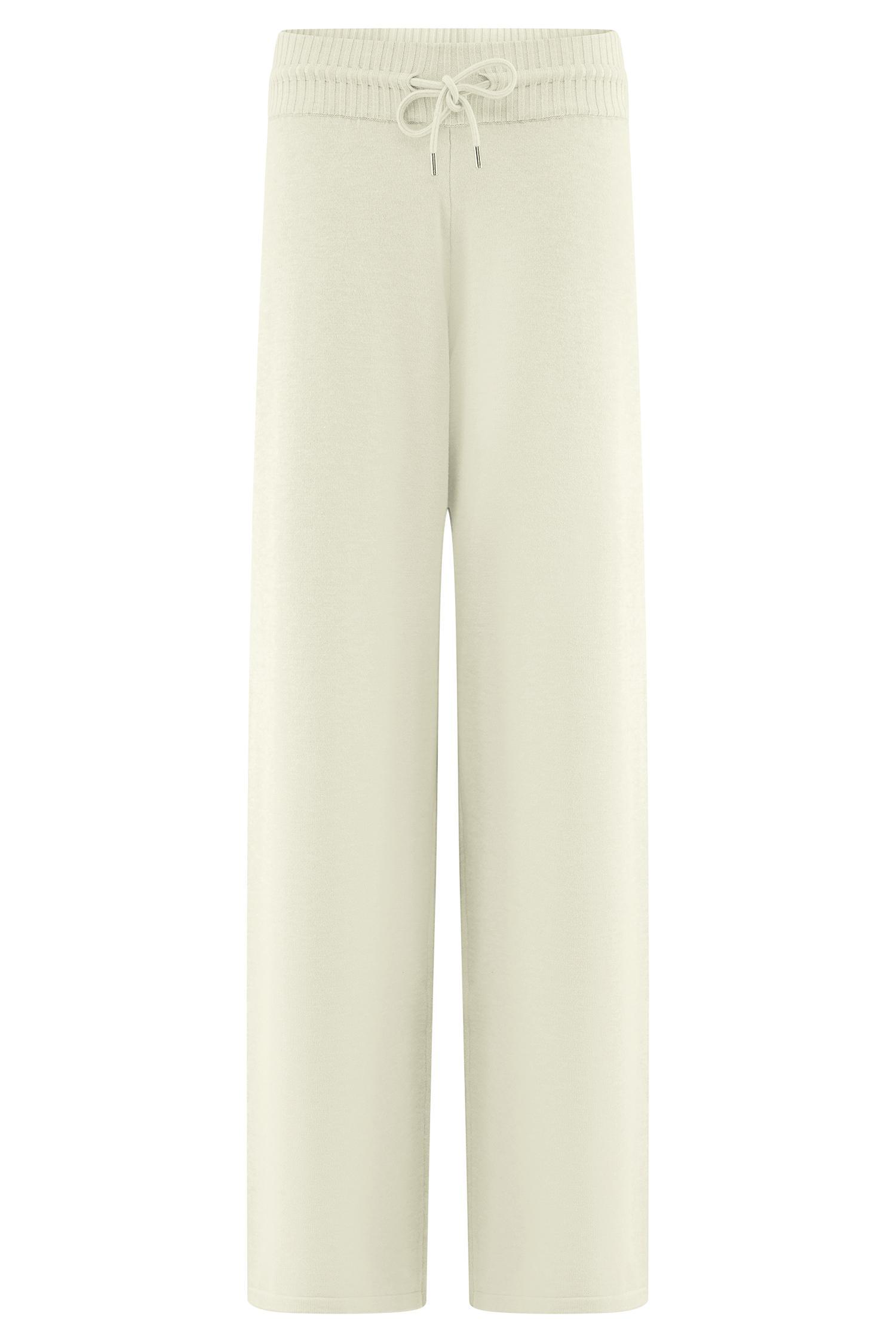 Natalya Knit Wide Leg Pants - Ivory Product Image