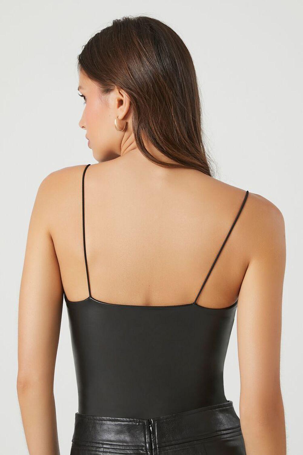 Faux Leather Cami Bodysuit | Forever 21 Product Image