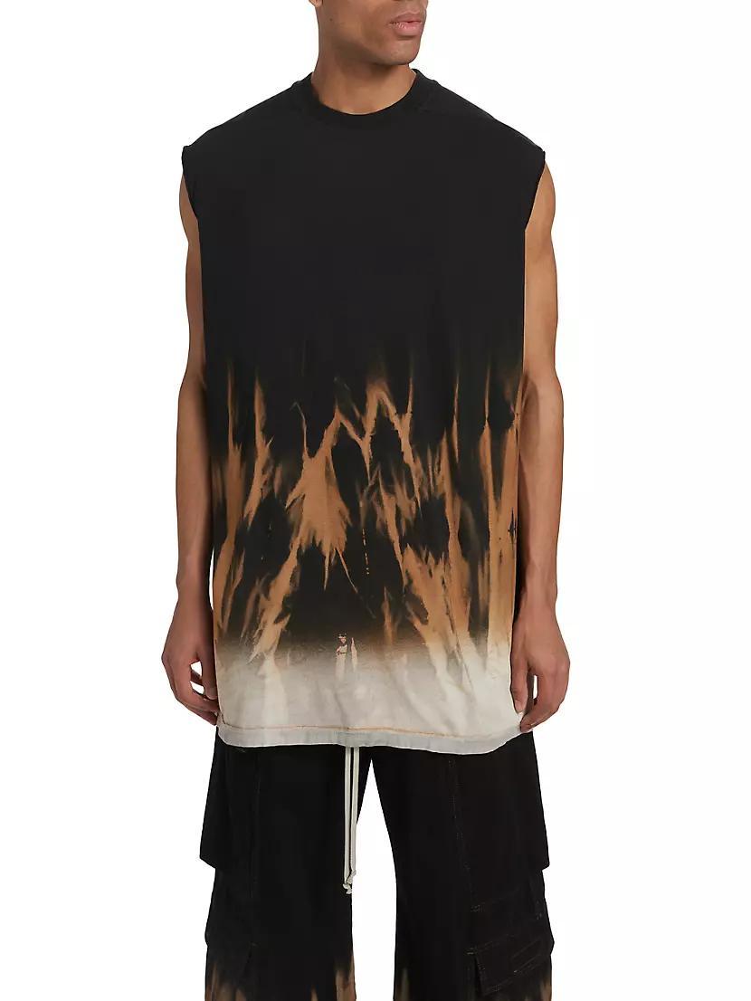 Tarp Tie-Dye Cotton Sleeveless T-Shirt Product Image