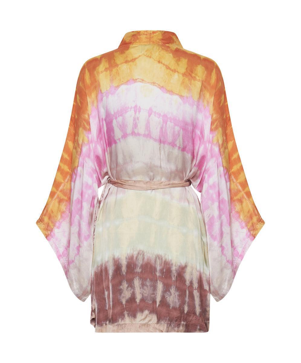 MIRAGE HAND DYED SATIN KIMONO Product Image