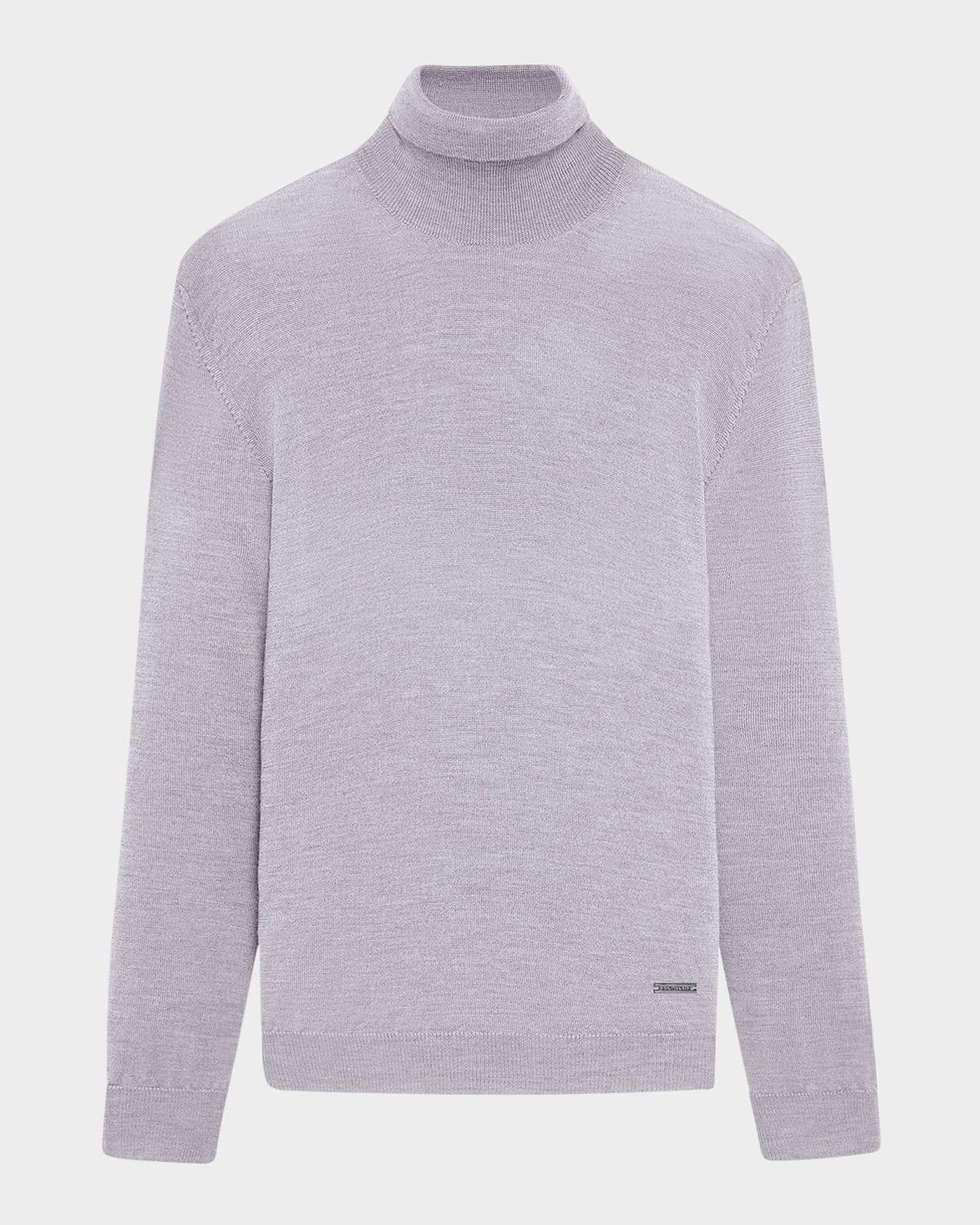 Mens Wool Turtleneck Sweater Product Image