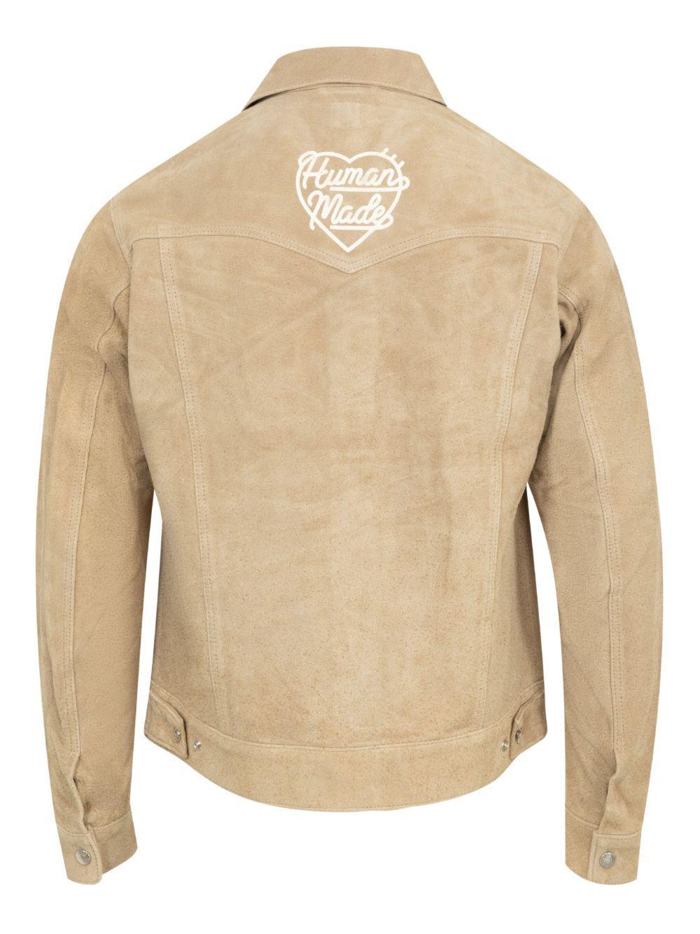 logo suede jacket Product Image